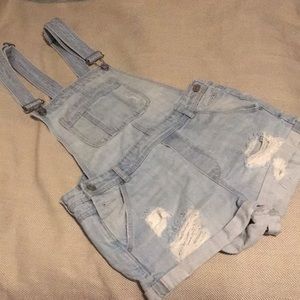 Jean Short Overalls